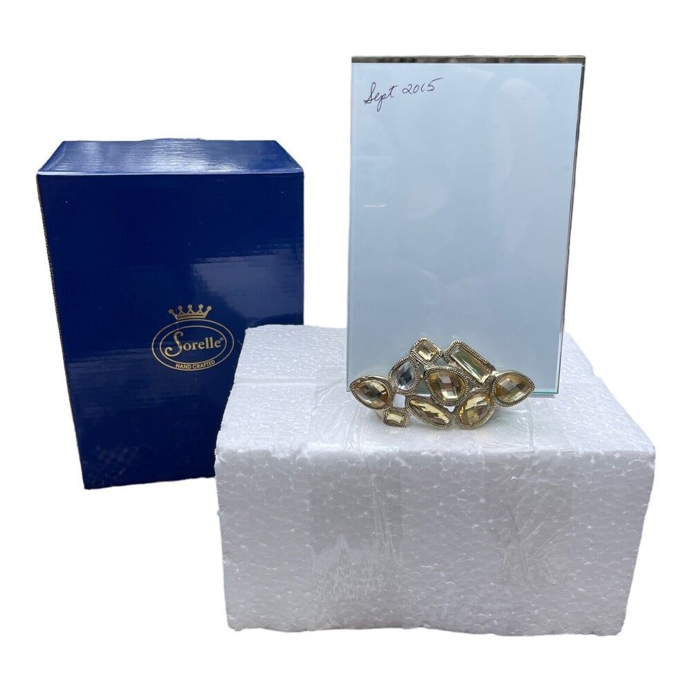 Sorelle Photo Frame Picture Handcrafted Jeweled Rhinestone Bling